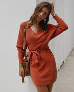 FOURBASIX Essential Knit Sweater Dress